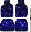 LED Starlight Car Floor Mats – Full Set (4 pcs)